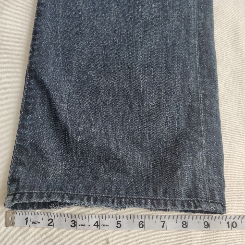 7 For All Mankind Bootcut Jeans Mens Size 40 Dark Wash Denim Cotton Pocket Flaps - Picture 14 of 14